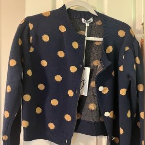 Polka dot cardigan NWT